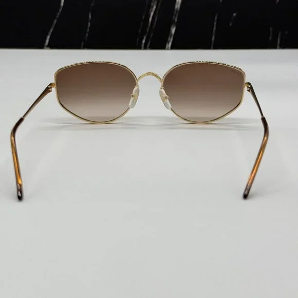 NEW CARTIER CT0300S 002 CARTIER GOLD/BROWN TITANIUM WOMEN NEW CARTIER CT0300S 002 CARTIER GOLD/BROWN TITANIUM WOMEN